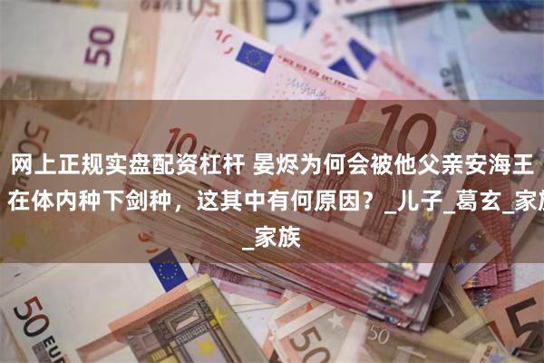 网上正规实盘配资杠杆 晏烬为何会被他父亲安海王，在体内种下剑种，这其中有何原因？_儿子_葛玄_家族