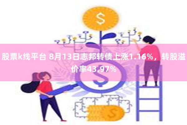 股票k线平台 8月13日志邦转债上涨1.16%，转股溢价率43.97%