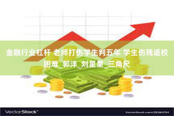 金融行业杠杆 老师打伤学生判五年 学生伤残返校困难_郭洋_刘星星_三角尺