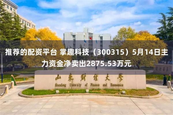 推荐的配资平台 掌趣科技(300315)5月14日主力资金净卖出2875.53万元