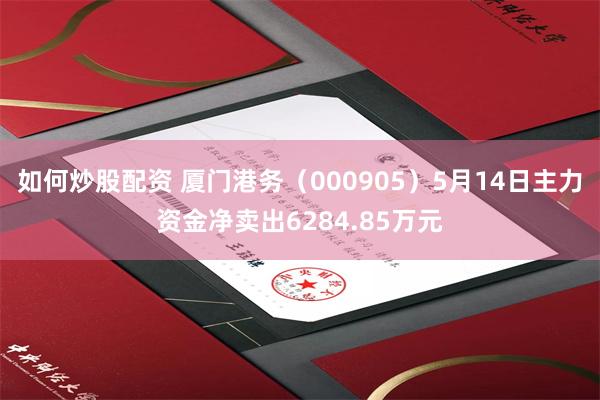 如何炒股配资 厦门港务（000905）5月14日主力资金净卖出6284.85万元