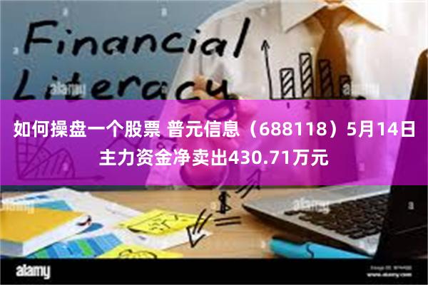 如何操盘一个股票 普元信息（688118）5月14日主力资金净卖出430.71万元