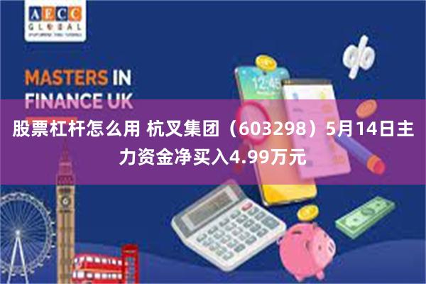 股票杠杆怎么用 杭叉集团（603298）5月14日主力资金净买入4.99万元