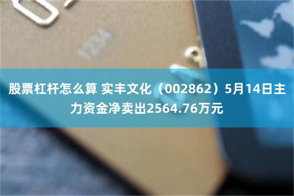 股票杠杆怎么算 实丰文化（002862）5月14日主力资金净卖出2564.76万元