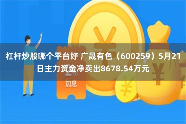 杠杆炒股哪个平台好 广晟有色（600259）5月21日主力资金净卖出8678.54万元