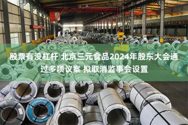 股票有没杠杆 北京三元食品2024年股东大会通过多项议案 拟取消监事会设置