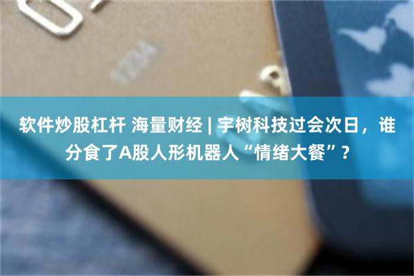 软件炒股杠杆 海量财经 | 宇树科技过会次日，谁分食了A股人形机器人“情绪大餐”？