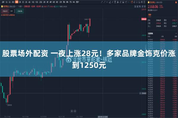 股票场外配资 一夜上涨28元！多家品牌金饰克价涨到1250元