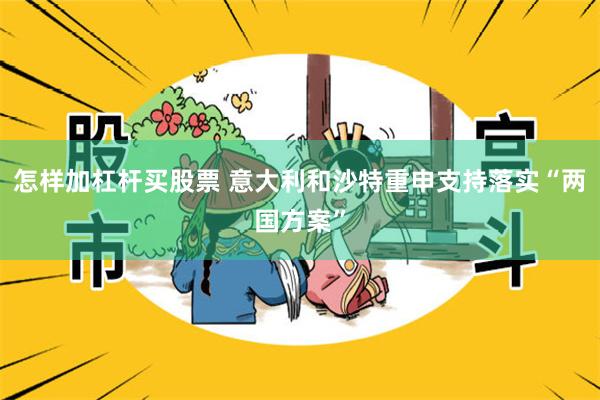 怎样加杠杆买股票 意大利和沙特重申支持落实“两国方案”