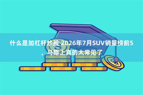 什么是加杠杆炒股 2026年7月SUV销量榜前5，马路上真的太常见了