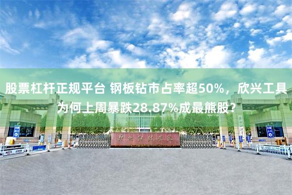 股票杠杆正规平台 钢板钻市占率超50%，欣兴工具为何上周暴跌28.87%成最熊股？