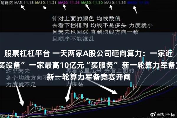 股票杠杠平台 一天两家A股公司砸向算力：一家近9亿元“买设备” 一家最高10亿元“买服务” 新一轮算力军备竞赛开闸
